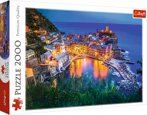 Trefl Puzzle 2000 Teile - Vernazza bei Dämmerung Premium Qualität