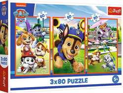 Trefl Puzzle PAW Patrol 3x80 Teile FSC Mix 70% - Kinderpuzzle