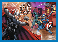 Trefl Puzzle Avengers 4-in-1 - Disney Marvel Superhelden Kinderpuzzle