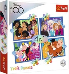 Trefl Trefl 4in1M – Die glückliche Welt von Disney / Disney 100