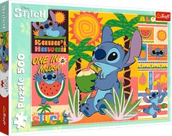 Trefl Puzzle Disney Lilo & Stitch 500 Teile - Urlaub Legespiel