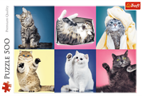 Trefl Puzzle Katzen - 500 Teile Tiere Puzzle für Kinder und Erwachsene-2