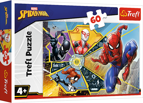 Trefl Puzzle 60 Teile - Disney Marvel Spiderman Abenteuer