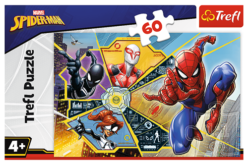 Trefl Puzzle 60 Teile - Disney Marvel Spiderman Abenteuer-2