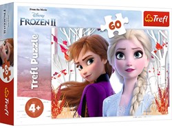 Trefl Puzzle Frozen 2 Anna und Elsa 60 Teile Karton Kinderpuzzle