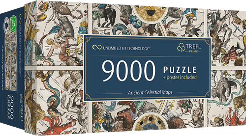 Trefl Puzzle alte Himmelskarten - nostalgische Landkarten Puzzle