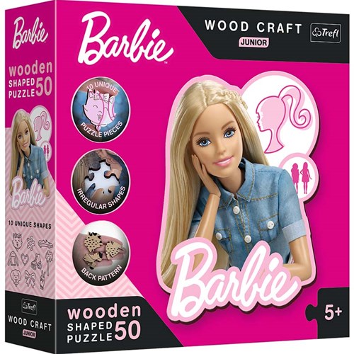 Trefl Holzpuzzle Junior - Barbie 50 Teile - Wood Craft