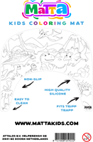Matta Kids - Dino bos - Herbruikbare Kleur- en Veegplacemat - Past op Tripp Trapp-2