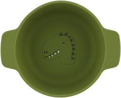Trixie bol en silicone Mr. Dino - vaisselle enfant verte - durable et sûre