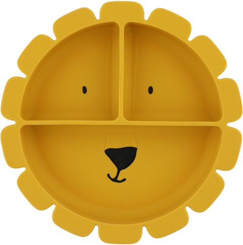 Trixie Siliconen Bord met Vakjes en Zuignap  - Mr. Lion