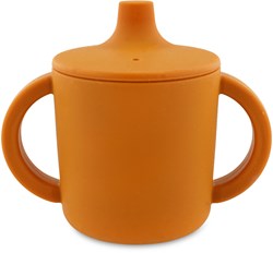 Trixie Silikon Trinklernbecher - auslaufsicherer Sippy Cup Mr. Fox orange 200ml