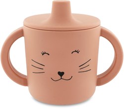 Trixie Silikon Trinklernbecher rosa Mrs. Cat - auslaufsicher Babybecher