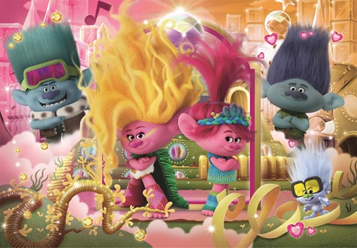 Clementoni Puzzle Trolls 3 - 104 Teile Kinderpuzzle Karton