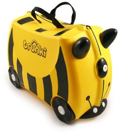 Trunki Trolley Kinderkoffer, Handgepäck für Kinder: Bernard Biene (Gelb)