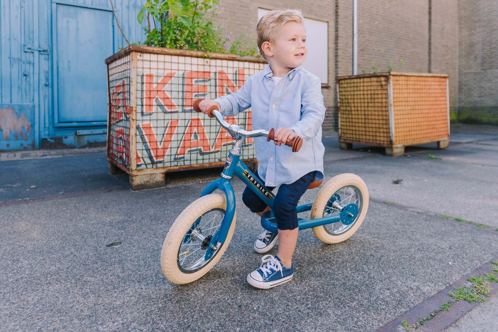 Trybike shop vintage blue
