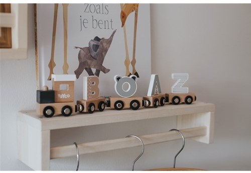 Tryco Holz-Buchstabenzug Endwagen - Buntes Spielzeug für Kinder-2