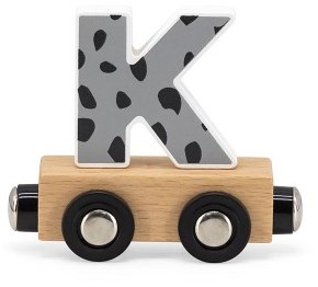 Tryco Holz Buchstaben-Zugspielzeug - bunte Buchstabe K für Namenszug