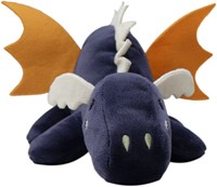 Tryco Kuscheltier - Plüsch Drache Diego - blau mit gelb - 38 cm - Schmusetier-2