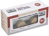 Tryco Holz Nachziehtier Krokodil - Holzspielzeug für Kleinkinder-2