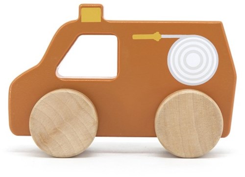 Tryco Holz Feuerwehr Spielzeugauto - Feuerwehrwagen für Kinder