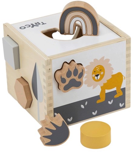 Tryco Holz Footprint Formensortierer pädagogisches Spielzeug für Kleinkinder
