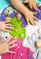 Tuban kinetischer Sand - natürliches Spielsand 2,5 kg im wiederverschließbaren Behälter-3