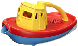 Green Toys Bateau remorqueur  - Jaune
