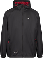 Trespass Regenjacke wasserdicht Qikpac - schwarz rot - Unisex S Outdoor
