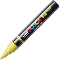 Posca brushmarker jaune - marqueur créatif pour artistes et loisirs