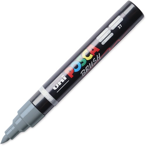 Posca Brushmarker Grau - Kreativer Pinselstift für Künstler