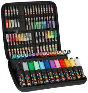 Posca set de marqueurs peinture - mallette luxe 60 pièces multi couleurs