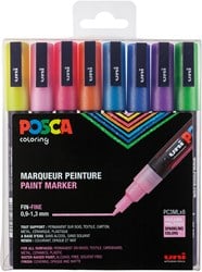 Uni Posca Uni Posca Verfmarker 8 Set 3M Glitter