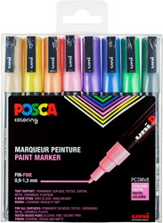 Posca set de marqueurs peinture couleurs pastel 8 pièces PC-3M créatif