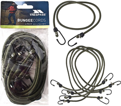 Trespass lot de tendeurs élastiques - sangles 4 pièces multicolores