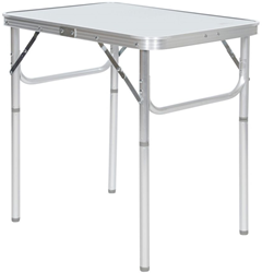 Trespass table de camping aluminium pliante - légère et réglable