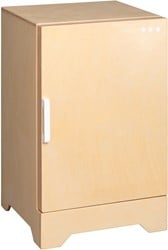 Van Dijk Toys réfrigérateur jouet en bois - Naturel avec blanc (Qualité de garde d'enfants)