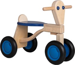 Pertina Van Dijk Toys Birkenholz Laufrad ab 1 Jahr - Blau (Kinderbetreuungsqualitt)