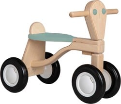 Van Dijk Toys Birkenholz Laufrad ab 1 Jahr - Vintage Blau/Grn (Kinderbetreuungsqualitt)