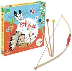 Vilac jouet arc en bois avec flèches - jeu de tir pour enfants