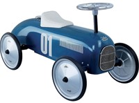 Vilac Lauflernwagen Vintage petrolblau aus Metall für Kinder
