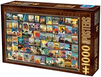 D-Toys puzzle collage vintage voyage 1000 pièces carton-2
