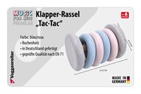 Voggenreiter VOG - Hochet en bois Tac-Tac pastel-2