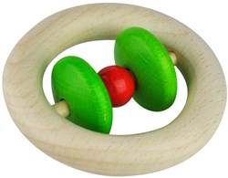 Voggenreiter VOG - Anneau en bois Roti rouge/vert
