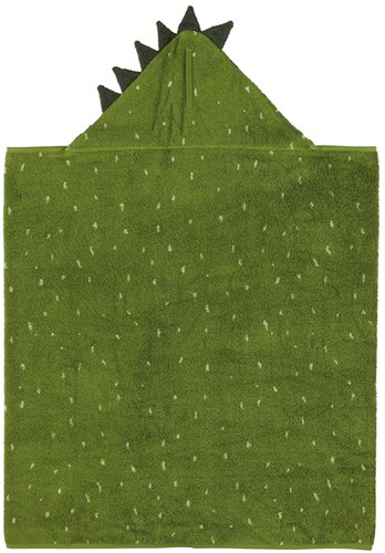 Trixie serviette à capuche coton bio 75x75cm Mr. Dino bébé-2