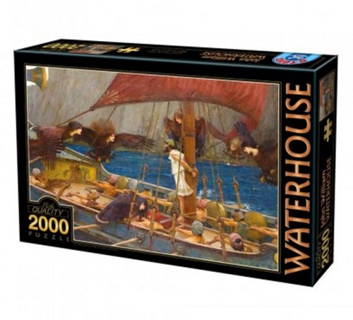 D-Toys Puzzle Waterhouse Ulysses and the Sirens 2000 Teile-2