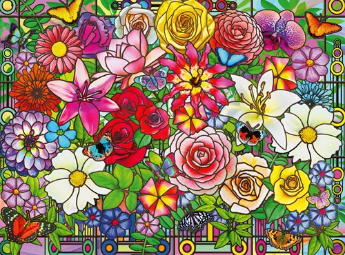 Ravensburger Puzzle Blumen Wellness - 100 Teile - buntes Karton