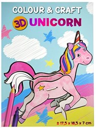 Wins Holland 3D Bastelset Einhorn zum Ausmalen und Selbermachen