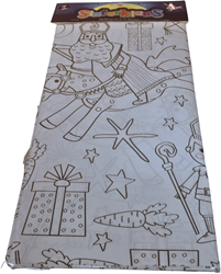 Wins Holland nappe à colorier Sinterklaas pour enfants 138x220 cm