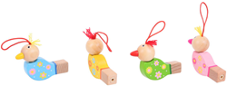 BigJigs sifflets à oiseaux en bois jouet coloré durable
