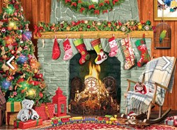Eurographics XXL Teile - Christmas by the Fireplace - 500 Teile